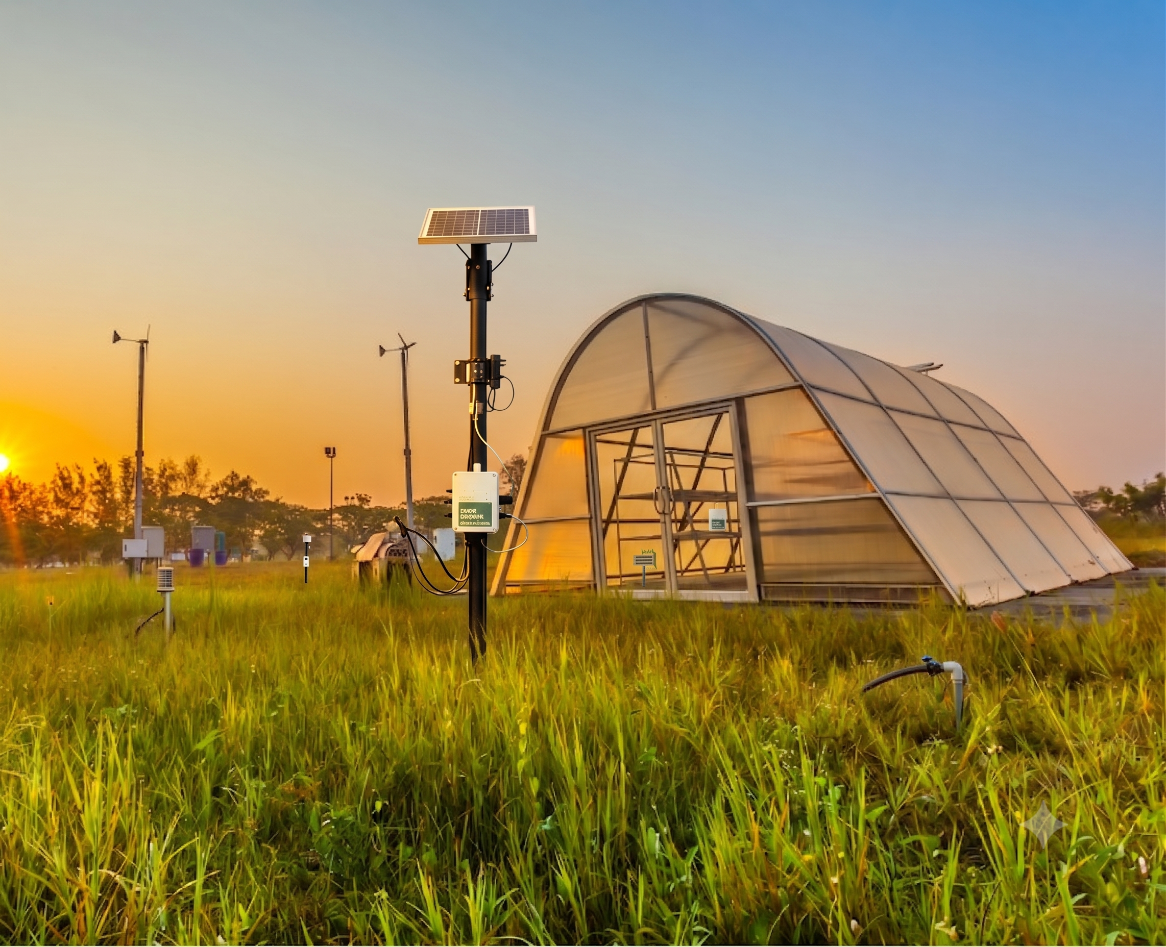 Hybrid Solar Tunnel Dryer in operation